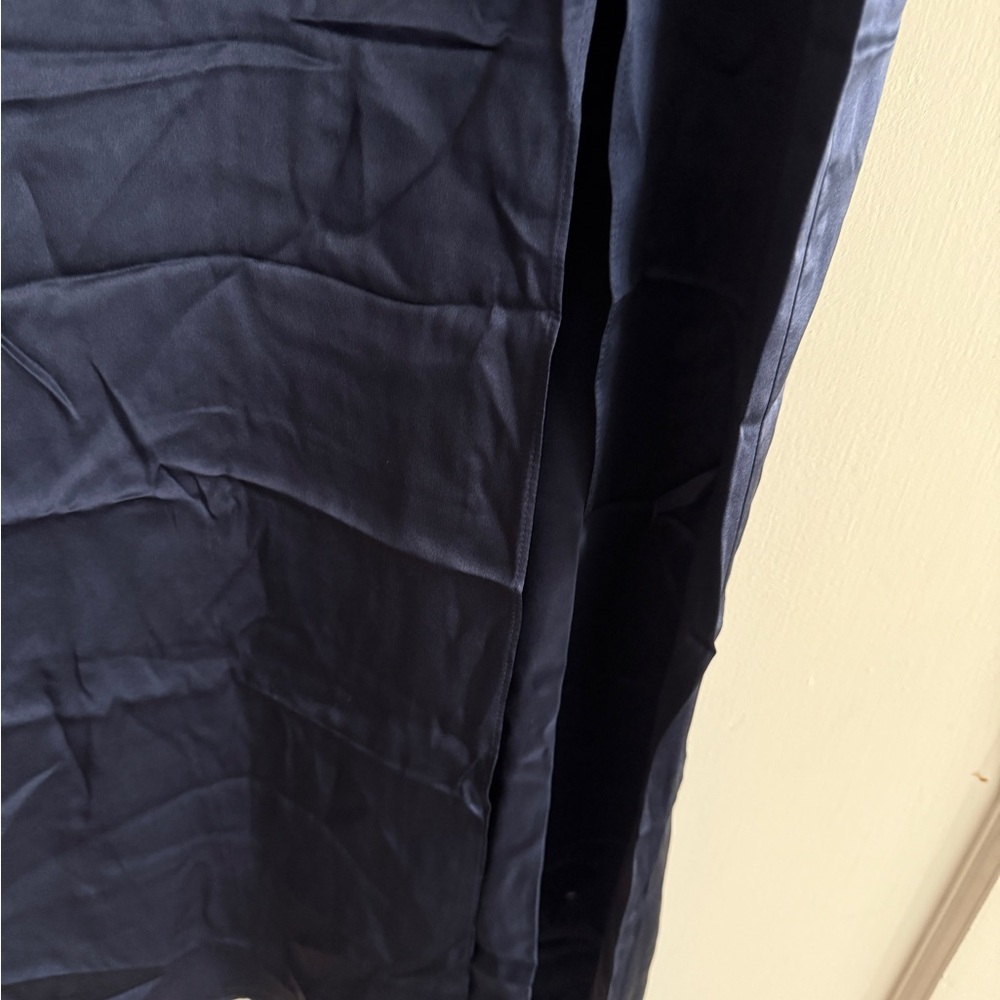 Reformation Navy Slip Midi Dress - Picture 2 of 6